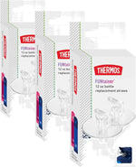 THERMOS FUNtainer 12 Ounce Insulated Kids Water Bottle Replacement Straws, 4 Straws