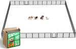 FXW Rollick Unleashed Dog Playpen for Indoor, Yard, RV Camping, 24 inch 8 Panels for Small and Puppy Dogs, Black│Patented