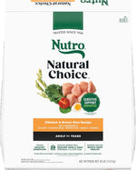 nutro natural choice adult dry dog food, chicken & brown rice recipe, 30 lb bag, supports healthy skin and coat