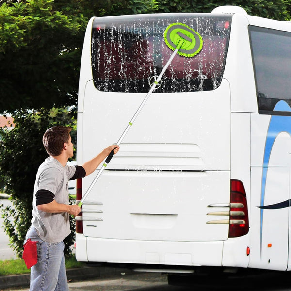 62" Adjustable Length Car Wash Brush Kit with Long Handle Microfiber Car Cleaning Supplies