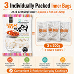 Korean rice cake tteokbokki stick, 2 pack, 21.16 oz per pack, vegan, non-GMO, gluten free