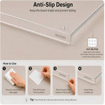 Acrylic cutting board with counter lip for kitchen countertop protection