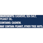 PLANTERS Fancy Whole Cashews with Sea Salt - 26 Oz Resealable Jar, Kosher, Good Source of Nutrients
