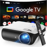 HAPPRUN Native 1080P Bluetooth Mini Projector, Full HD Portable Outdoor Movie Projector with Built-in Speaker, Compatible with Smartphone, HDMI, USB, AV, Fire Stick, PS5 for Home, Bedroom, Outdoor Use