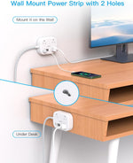 Cruise Essentials 2026,One Beat Travel Power Strip with USB C,Flat Plug Extension Cord with 3 Outlets 4 USB Ports(2 USB C),6 ft Desk Wall Outlet Extender,Non Surge Protector for Cruise,Dorm Room,ETL