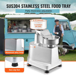 VEVOR 4inch Commercial Heavy Duty Stainless Steel Hamburger Patty Maker with 1000 Pcs Patty Papers