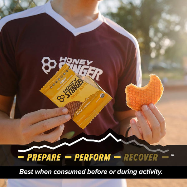 Organic Honey Waffle Energy Stroopwafel for Exercise and Performance