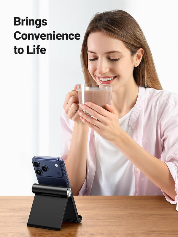 UGREEN Adjustable Cell Phone Stand Holder for Desk Compatible with iPhone and Galaxy