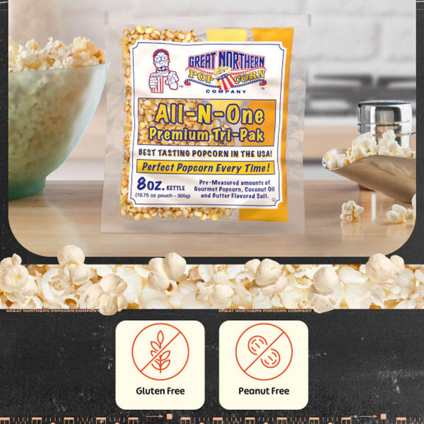 Movie Theater Style Popcorn Packs for Popping Machines