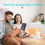 USB C Charger Block, 40W 4 Ports Type C Fast Phone Charging Blocks Cube PD USBC Wall Plug+QC 3.0 USB A Charger Brick Box Power for iPhone 17/16/15/14/13/12 Pro Max, iPad, Samsung Galaxy, Pixel, 2Pack