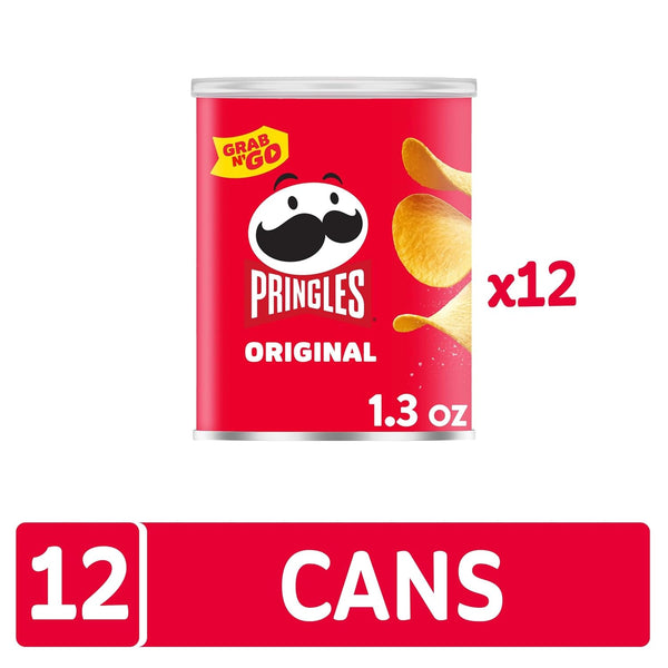 Original Pringles Potato Crisps Chips for Lunch Snacks and Office Use