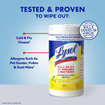 LYSOL Disinfecting Wipes, All Purpose Cleaner, Multi-Surface Antibacterial Cleaning Wipes, Household Cleaning Supplies, Dorm Essentials, Lemon + Crisp Linen + Mango & Hibiscus Scent, 80 ct. (3 Pack)