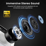 happrun native 1080p bluetooth mini projector portable outdoor movie projector