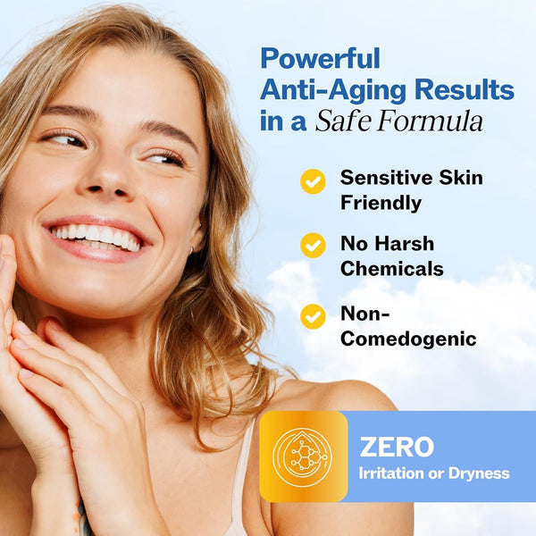 LilyAna Naturals Anti Aging Retinol Face Cream for Women, 1 oz, Wrinkle & Neck Firming Night Moisturizer with Hyaluronic Acid, Vegan & Cruelty-Free