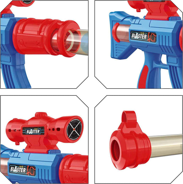 yeebay shooting game toy 2pk air guns shooting target 24 foam balls navy theme kids boys gift