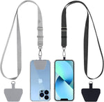 Phone Lanyard 2 Pack with Adjustable Neck Strap and Phone Patches for Smartphones