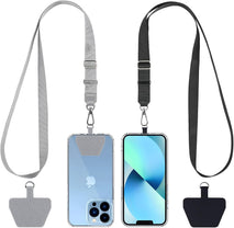 Phone Lanyard 2 Pack with Adjustable Neck Strap and Phone Patches for Smartphones