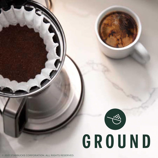 Starbucks Italian Roast Dark Roast Ground Coffee, 18 oz, 100% Arabica, 1 bag