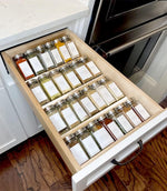 Clear Acrylic Spice Drawer Organizer for Kitchen