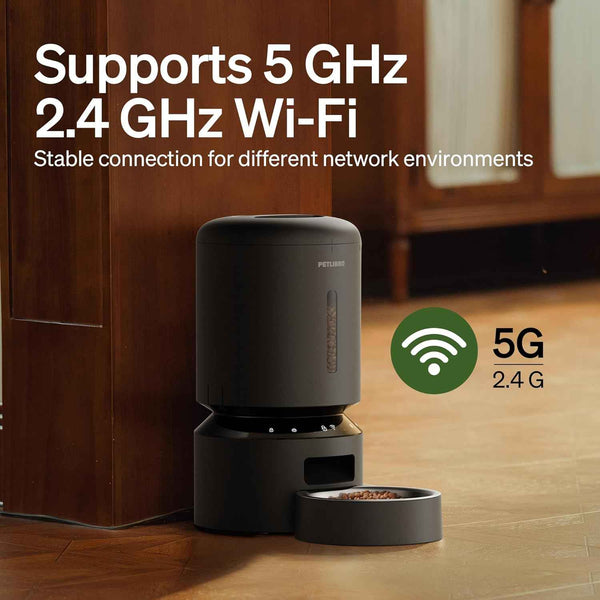 petlibro granary black 5g wifi automatic dog food dispenser with app control, up to 10 meals per day