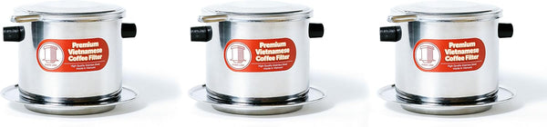 Vietnamese Coffee Filter Set made of stainless steel, 8 oz capacity
