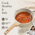 CAROTE 1.5Qt & 3.0Qt Nonstick Sauce Pan Sets with Lid Cooking Pots