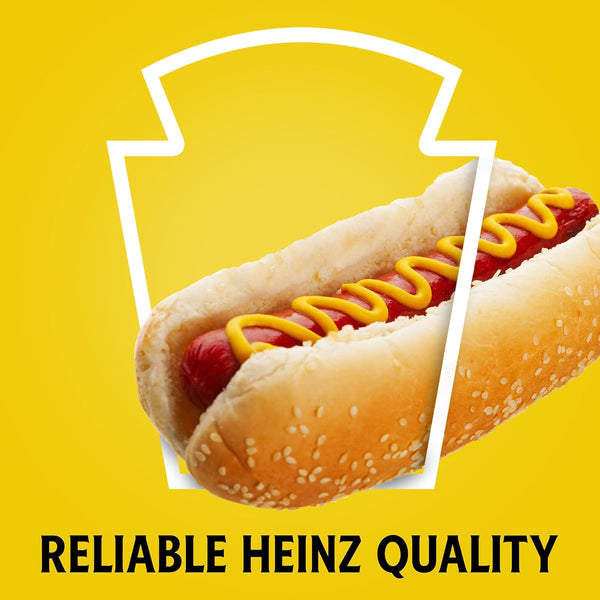 Heinz Yellow Mustard - 20 oz Bottle - Thick, Tangy Flavor, Kosher, SNAP Eligible