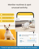 Furbo 360° Dog Camera [Subscription Required] Unlock w/Paid Plan: Home Security & Dog Safety Alerts, Rotating Pet Treat Toss, 2-Way Speaker (Low Risk, 3mo Min. Cancel Anytime)