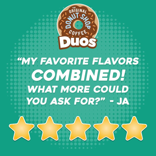 The Original Donut Shop Duos Nutty + Caramel Coffee Keurig K-Cup Pods 60 Count
