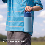 Simple Modern Kids Water Bottle with Straw Lid, 14oz Insulated Stainless Steel Tumbler for School
