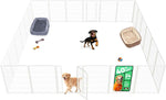 FXW Homeplus Unleashed Indoor Dog Playpen - Stress-Free and Safe Play, Heavy Duty 24 Inch 6 Panels Dog Pen for Puppy and Small Dogs, Black│Patented