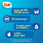 Dole Mandarin Oranges in 100% Juice Snacks, 4oz 12 Cups, Gluten & Dairy Free, Bulk Lunch