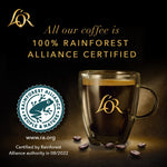 L'OR Coffee Pods, 10 Count Le Tigre Dark Roast Blend, Compatible with L'OR BARISTA System