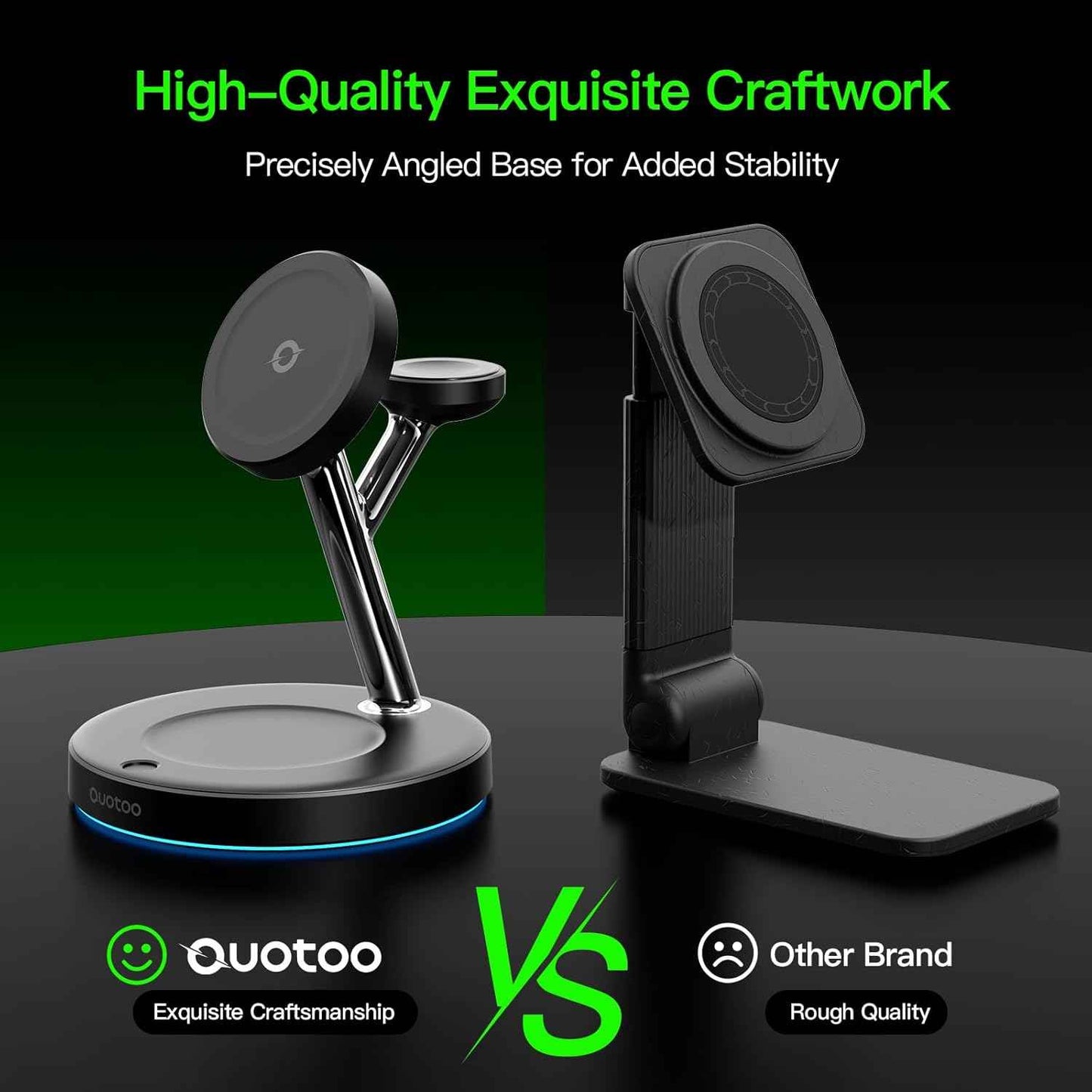 2026 3 in 1 Charging Station for Apple Compatible with Magsafe Charger Stand for iPhone 17 16 15 14 13 12 Wireless Charging Station for AirPods Wireless Charger for iWatch Series