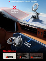 LISEN 2 Pack for Magsafe Car Mount, Magnetic Phone Holder for Car, Strong Magnetic Car Phone Holder, 89 LBS Suction Cup Phone Mount, Phone Holder for Car Mount for iPhone, Gifts for iPhone 17 16 15