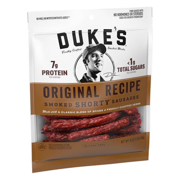 Duke's Original Smoked Shorty Sausages, 16 oz, Gluten-Free, Keto Friendly
