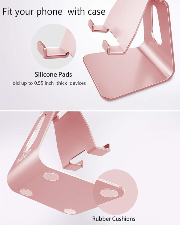 Adjustable Aluminum Phone Stand for Mobile Phones and E-Readers