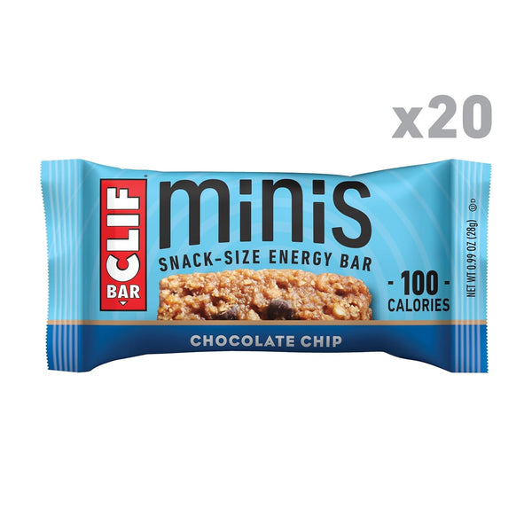 CLIF BAR Minis Chocolate Chip Energy Bars 20 Pack