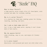 Graza Sizzle Single Origin Extra Virgin Olive Oil, 25.3 Fl Oz (750ml), Cooking Oil in a Squeeze Bottle from Spain