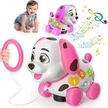 Baby Puppy Toys 6-12 Months, 1st Birthday Gifts for One Year Old, 6 7 8 9 10 12-18 Months Toy for Baby Christmas Gift, Bilingual Crawling Walking Toy for 1 Year Old Girl Boy, ABC,123s, Music