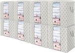 Storage bags for comforters and bedding with large capacity and sturdy zippers