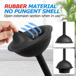 2-in-1 toilet plunger and brush set with extended handle for easy bathroom cleaning and maintenance