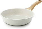 SENSARTE Nonstick Frying Pan Skillet, Swiss Granite Coating Omelette Pan, Healthy Stone Cookware Chef's Pan, PFOA Free (8/9.5/10/11/12.5 Inch) (9.5 Inch)