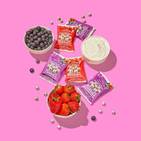 Nature's Garden Probiotic Yoggies Multi Pack, 21oz, High Fiber, Real Fruit Pieces, No Artificial Ingredients