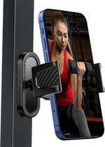 Magnetic Phone Holder for Gym with 360° Adjustable Base Mount