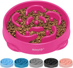 MateeyLife slow feeder dog bowls, 2PCS, anti-choking puzzle dog food bowls, anti-slip interactive feeding slow down eating for medium breeds
