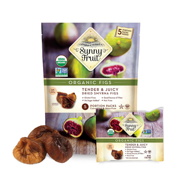 Sunny Fruit Soft Organic Turkish Dried Figs 2.5 Pound Bulk Bag