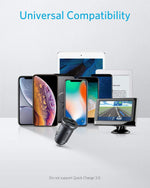 Anker 320 Car Charger, Dual USB 24W with Blue LED for iPhone and Galaxy
