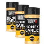 Weber Honey Garlic Rub, 6.25 oz, Gluten Free, Savory Seasoning for Pork or Chicken
