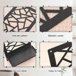 2Pcs Black Metal Wall Art Decor Farmhouse Black Candle Holder Minimalist Wall Art Retro Bathroom Decor Rustic Wall Decoration for Bathroom Living Room Bedroom (Farmhouse)